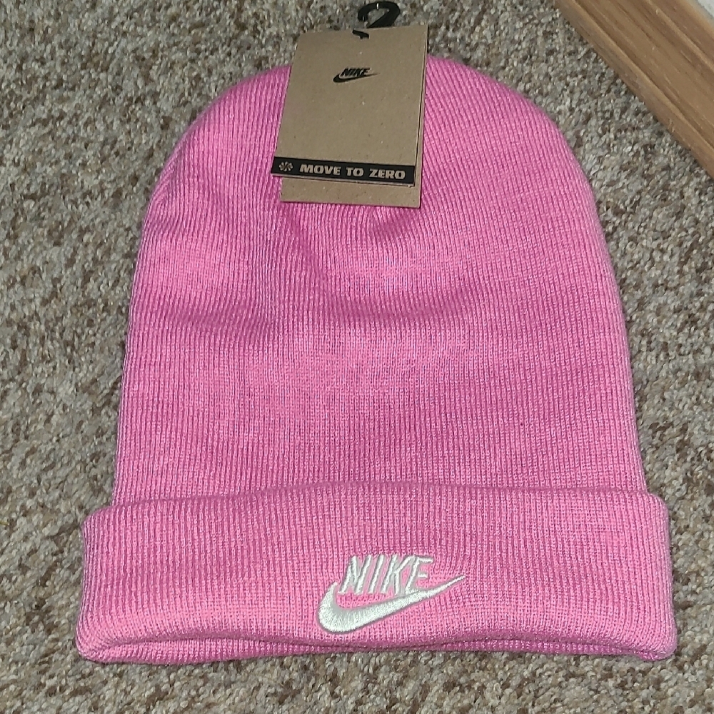 Nike Vibrant Pink Knit Beanie